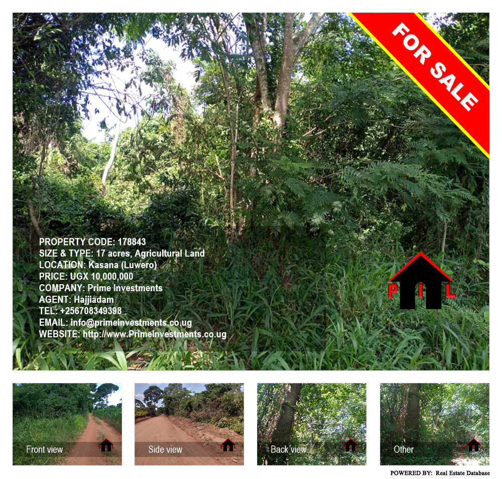 Agricultural Land  for sale in Kasana Luweero Uganda, code: 178843