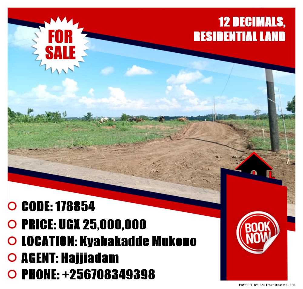 Residential Land  for sale in Kyabakadde Mukono Uganda, code: 178854