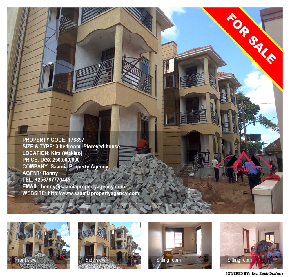 3 bedroom Storeyed house  for sale in Kira Wakiso Uganda, code: 178857