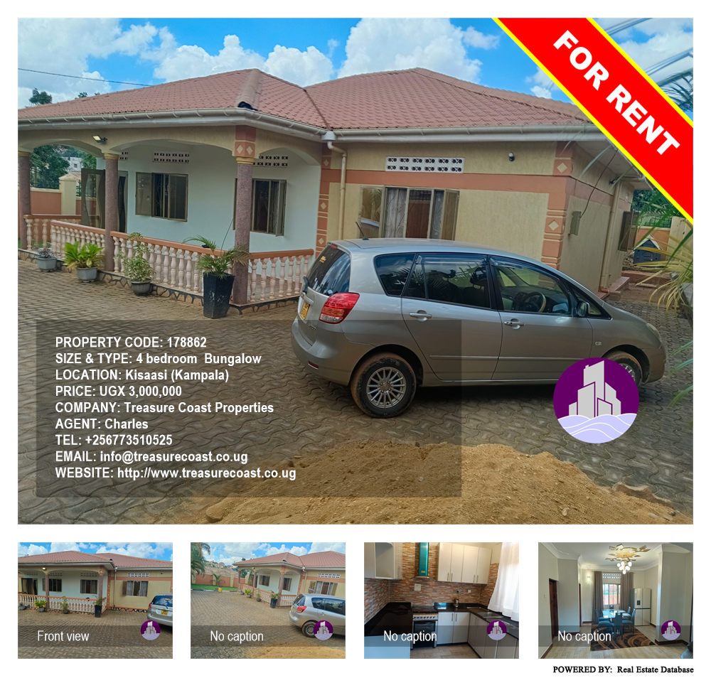 4 bedroom Bungalow  for rent in Kisaasi Kampala Uganda, code: 178862