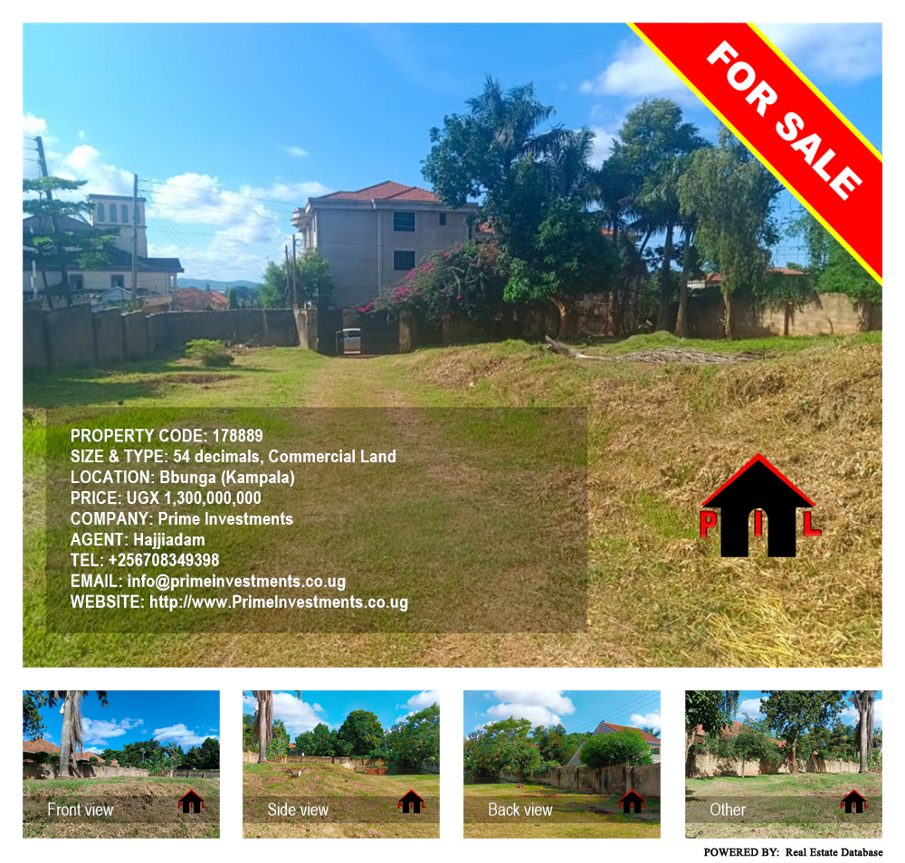 Commercial Land  for sale in Bbunga Kampala Uganda, code: 178889