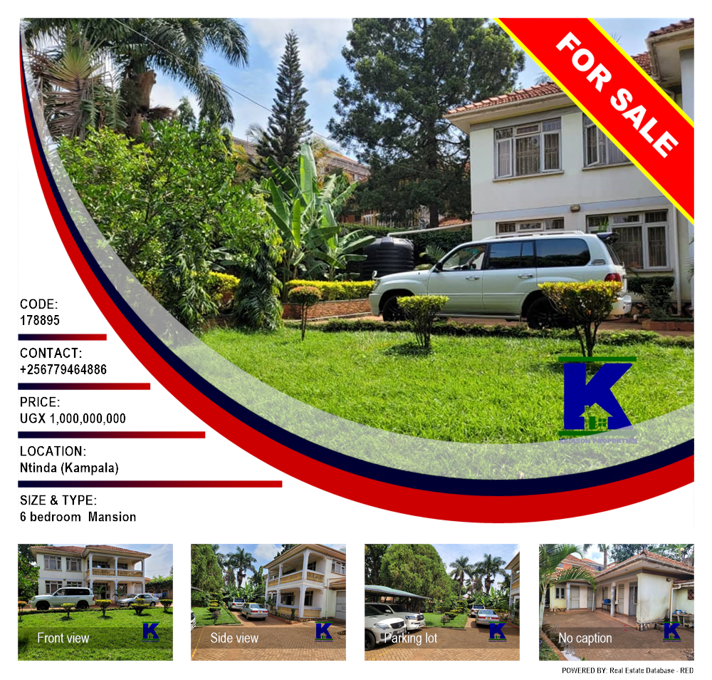 6 bedroom Mansion  for sale in Ntinda Kampala Uganda, code: 178895