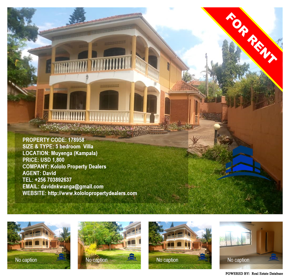 5 bedroom Villa  for rent in Muyenga Kampala Uganda, code: 178958