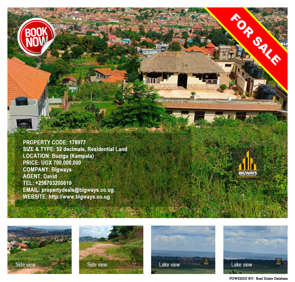 Residential Land  for sale in Buziga Kampala Uganda, code: 178977