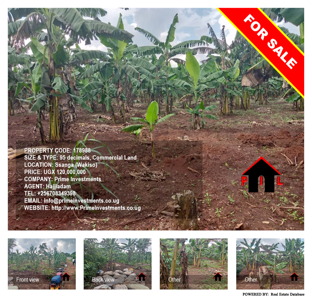Commercial Land  for sale in Ssanga Wakiso Uganda, code: 178988