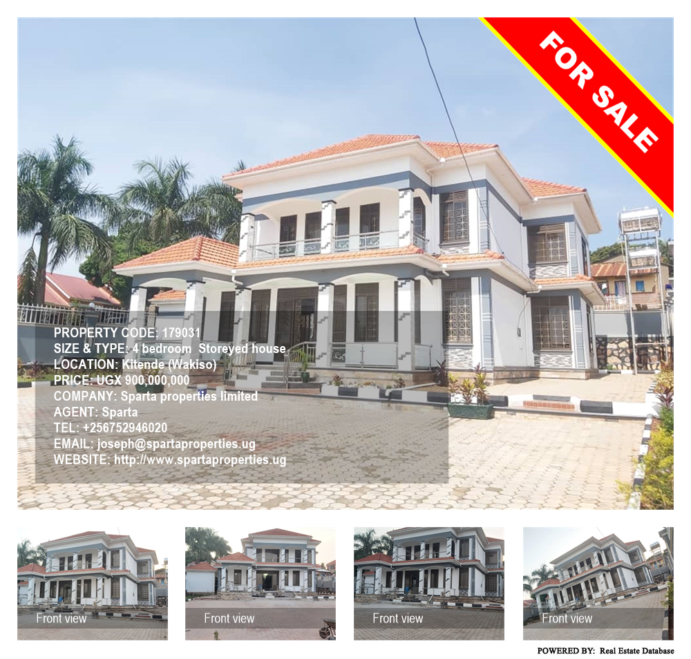 4 bedroom Storeyed house  for sale in Kitende Wakiso Uganda, code: 179031