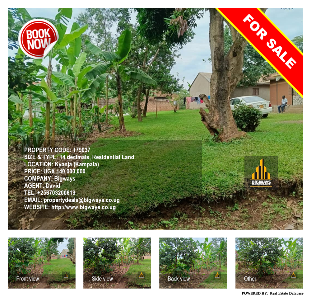 Residential Land  for sale in Kyanja Kampala Uganda, code: 179037