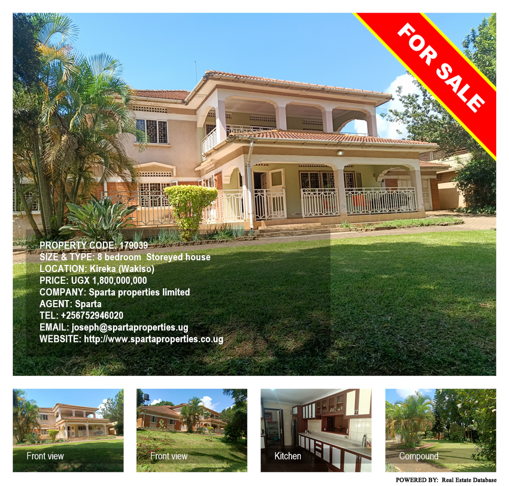 8 bedroom Storeyed house  for sale in Kireka Wakiso Uganda, code: 179039