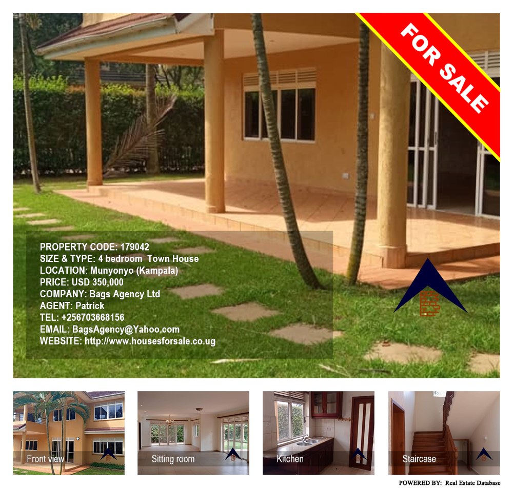 4 bedroom Town House  for sale in Munyonyo Kampala Uganda, code: 179042