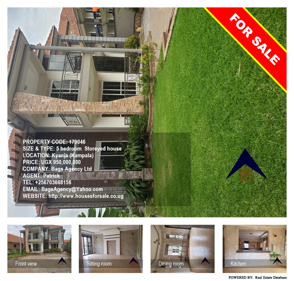 5 bedroom Storeyed house  for sale in Kyanja Kampala Uganda, code: 179046