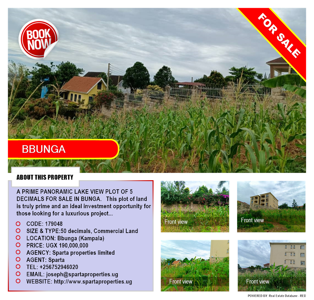 Commercial Land  for sale in Bbunga Kampala Uganda, code: 179048