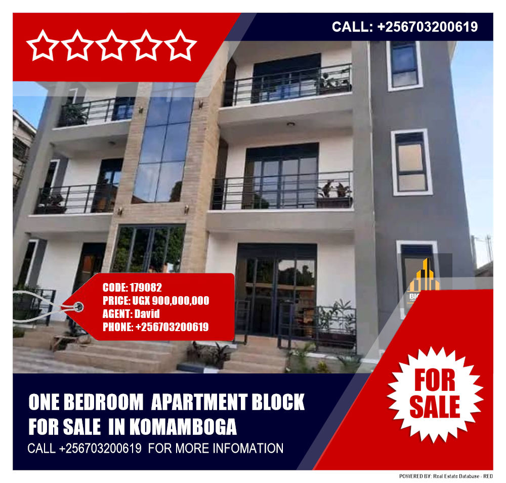 1 bedroom Apartment block  for sale in Komamboga Kampala Uganda, code: 179082