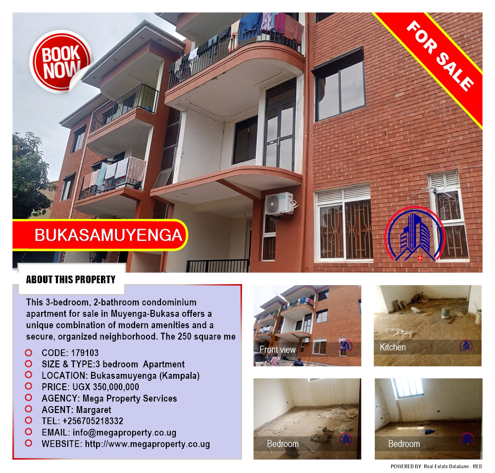 3 bedroom Apartment  for sale in Bukasa Kampala Uganda, code: 179103