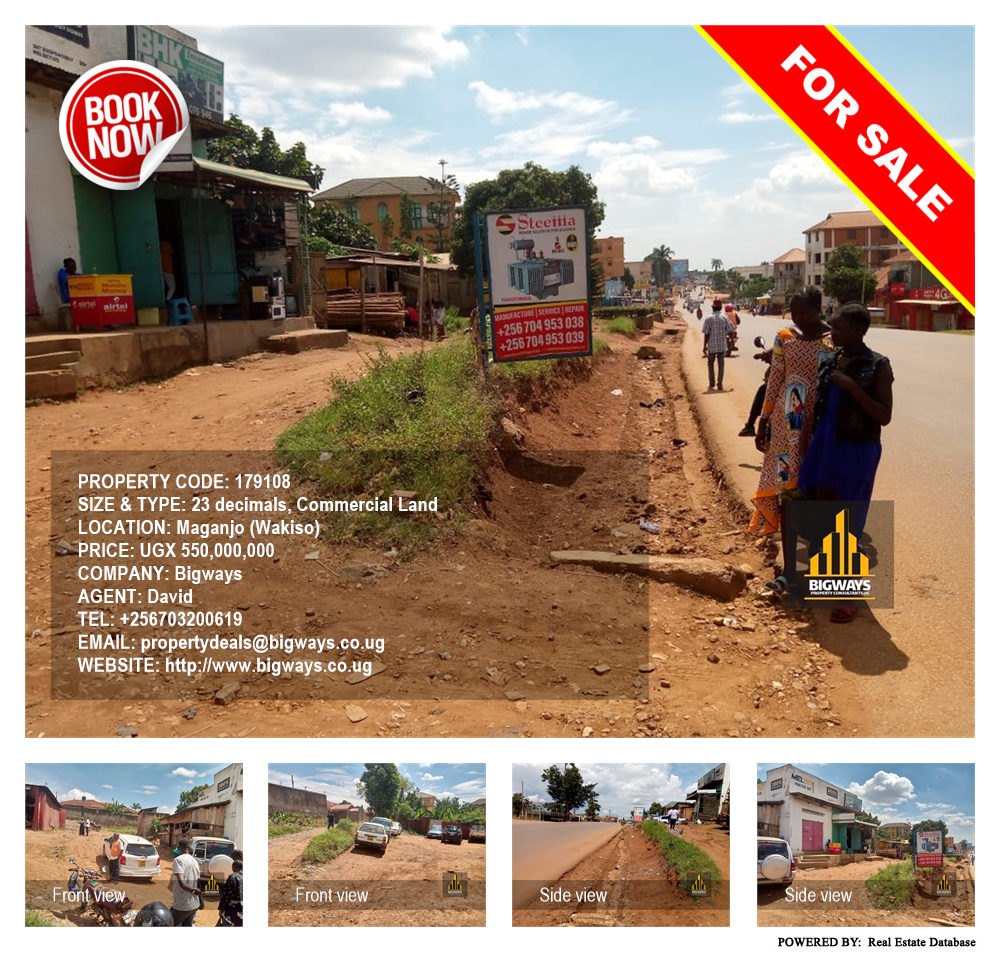 Commercial Land  for sale in Maganjo Wakiso Uganda, code: 179108