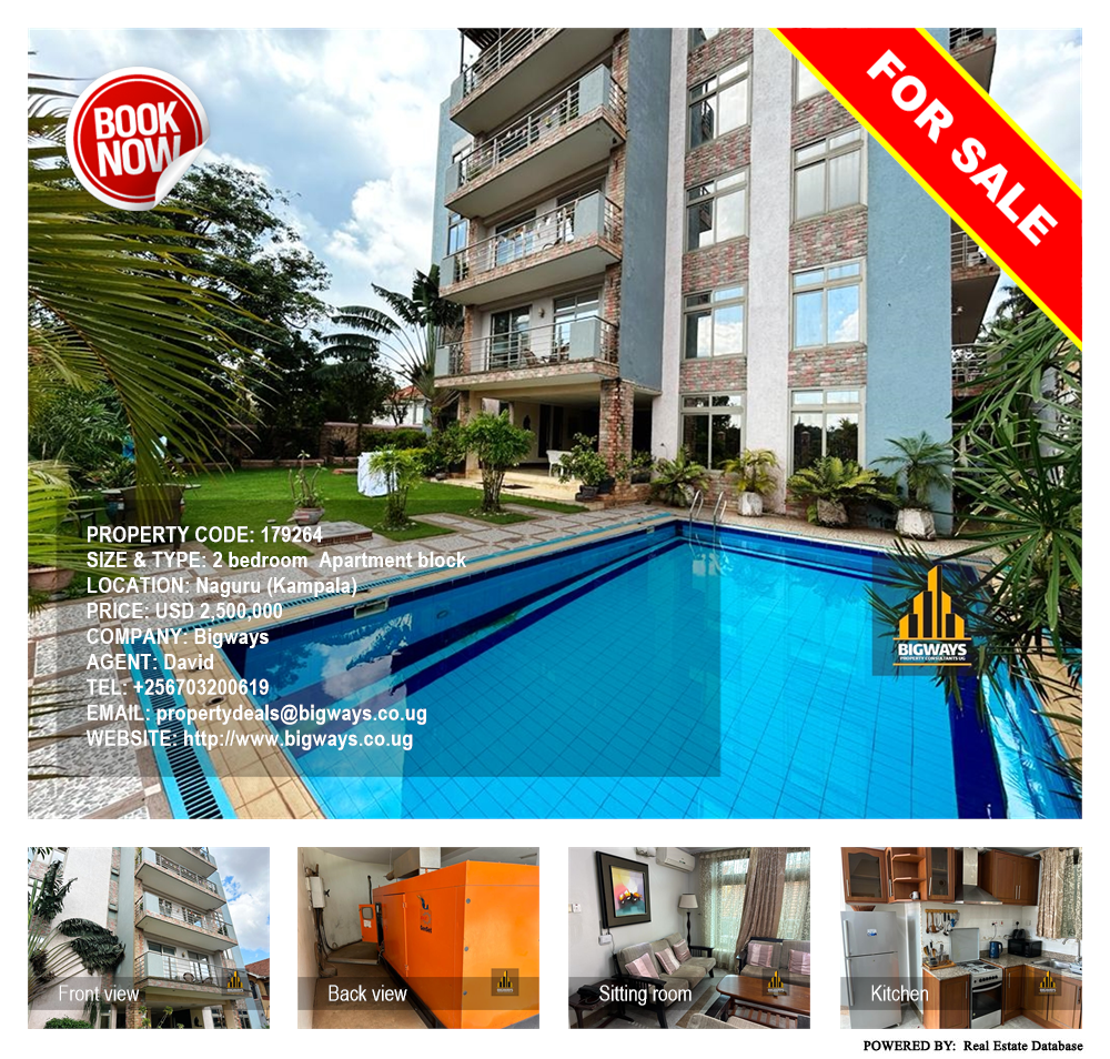 2 bedroom Apartment block  for sale in Naguru Kampala Uganda, code: 179264