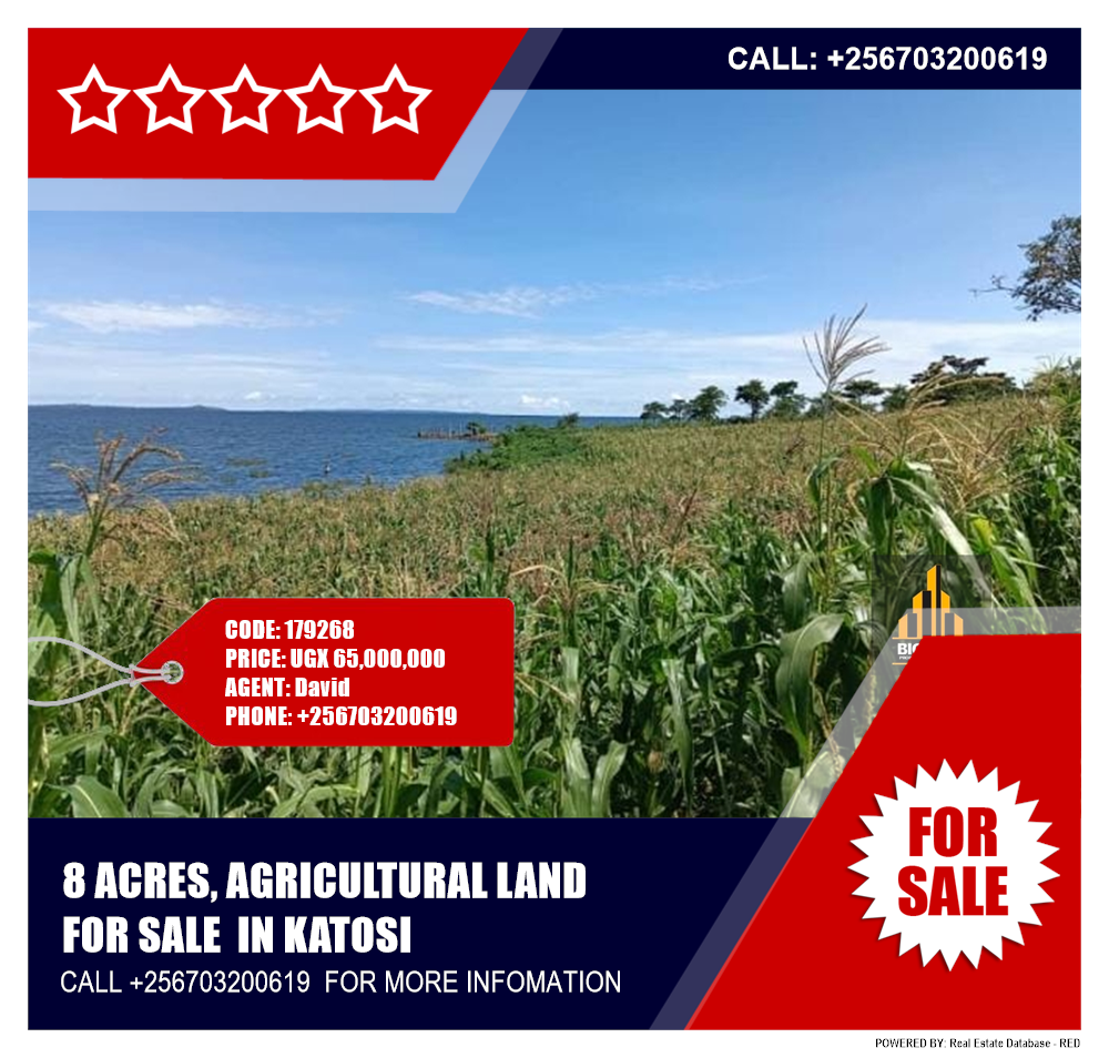 Agricultural Land  for sale in Katosi Mukono Uganda, code: 179268
