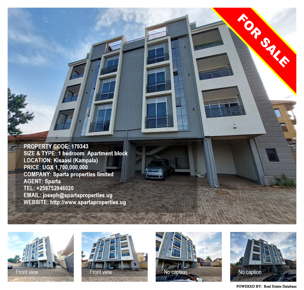 1 bedroom Apartment block  for sale in Kisaasi Kampala Uganda, code: 179343