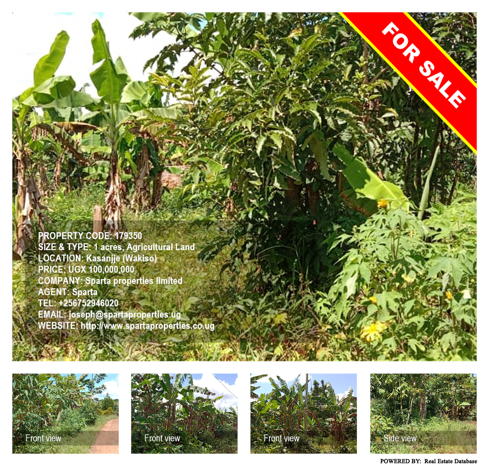 Agricultural Land  for sale in Kasanjje Wakiso Uganda, code: 179350