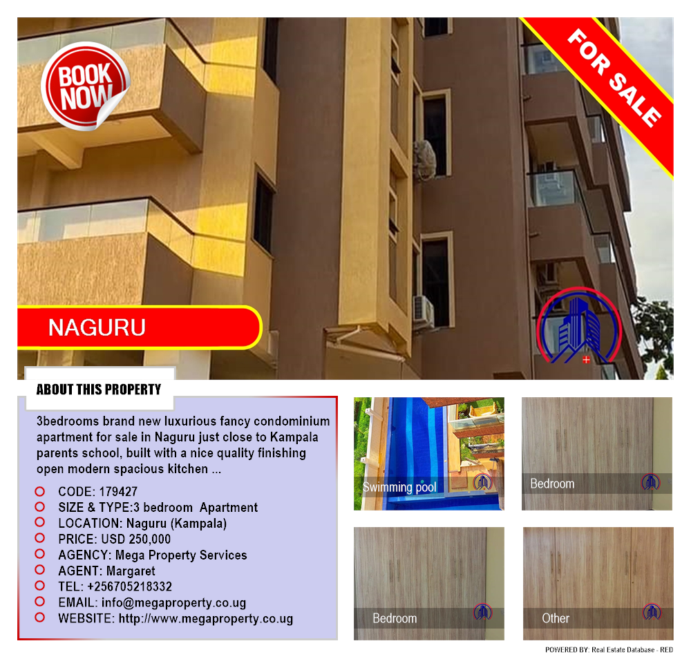 3 bedroom Apartment  for sale in Naguru Kampala Uganda, code: 179427