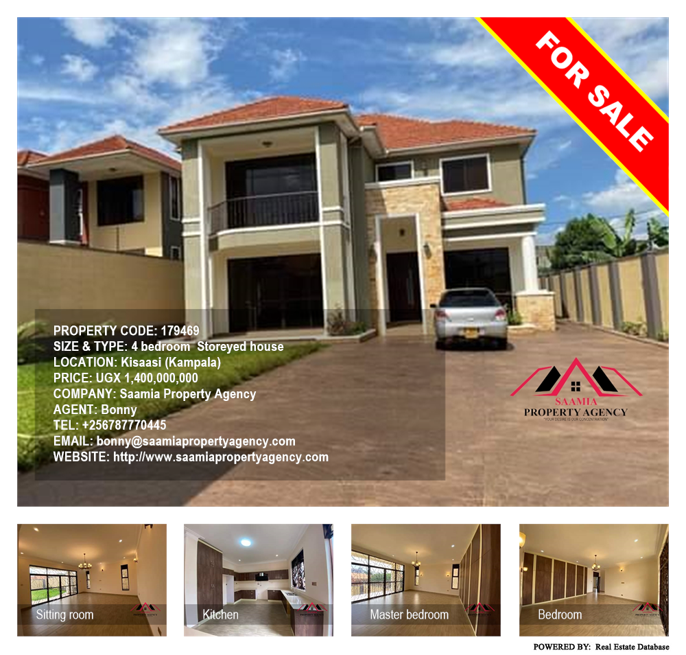 4 bedroom Storeyed house  for sale in Kisaasi Kampala Uganda, code: 179469