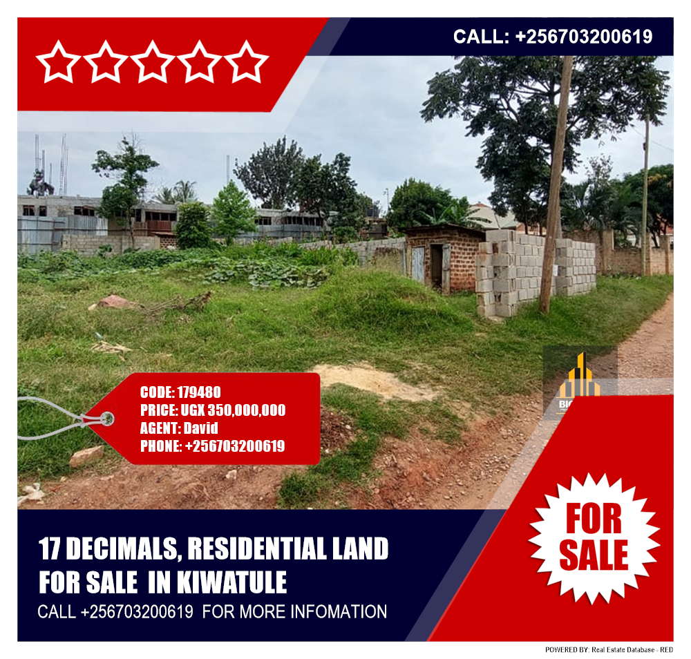 Residential Land  for sale in Kiwaatule Kampala Uganda, code: 179480