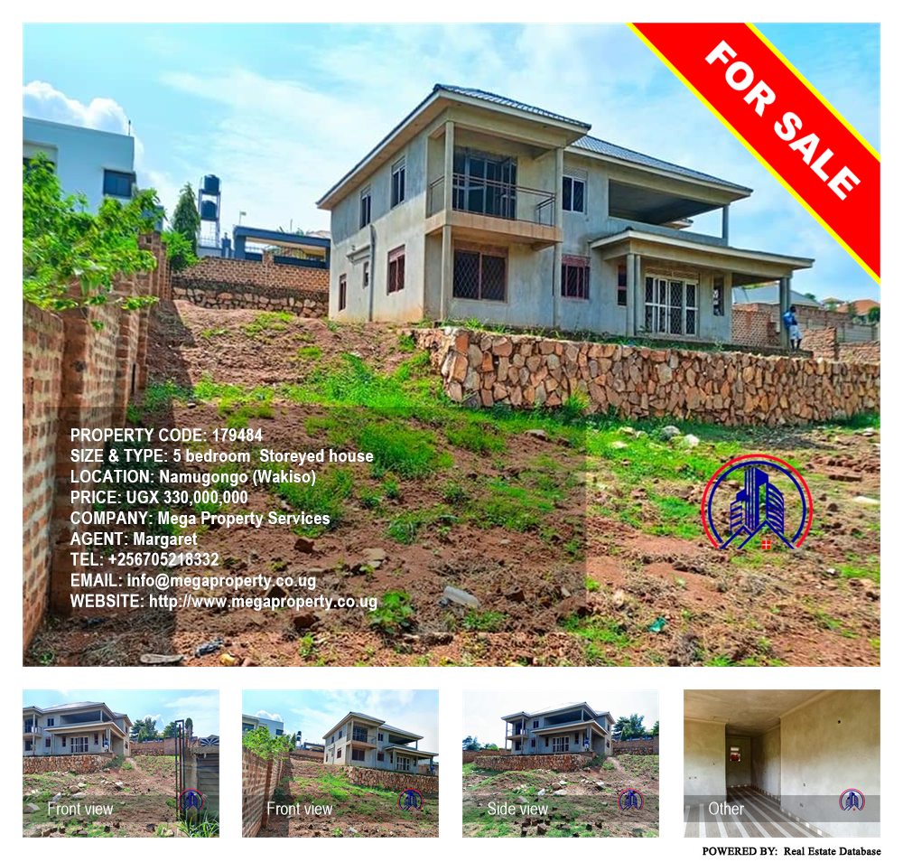 5 bedroom Storeyed house  for sale in Namugongo Wakiso Uganda, code: 179484
