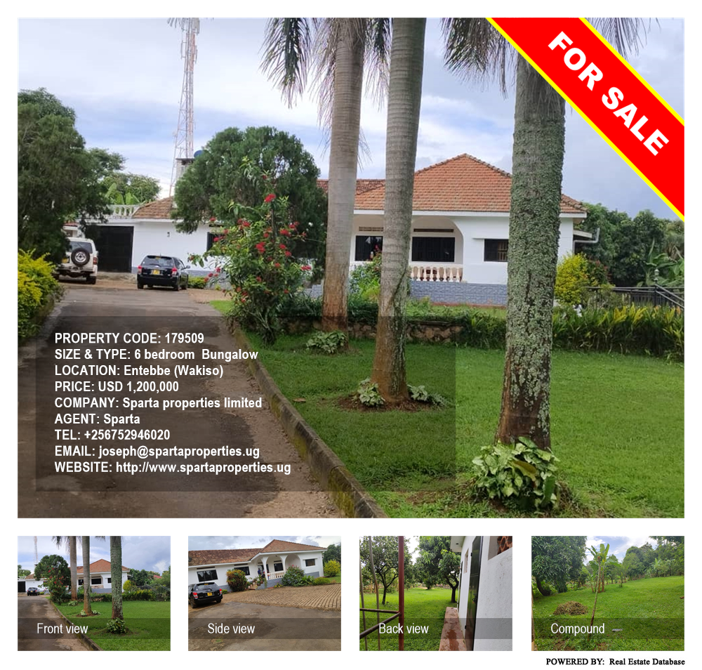 6 bedroom Bungalow  for sale in Entebbe Wakiso Uganda, code: 179509