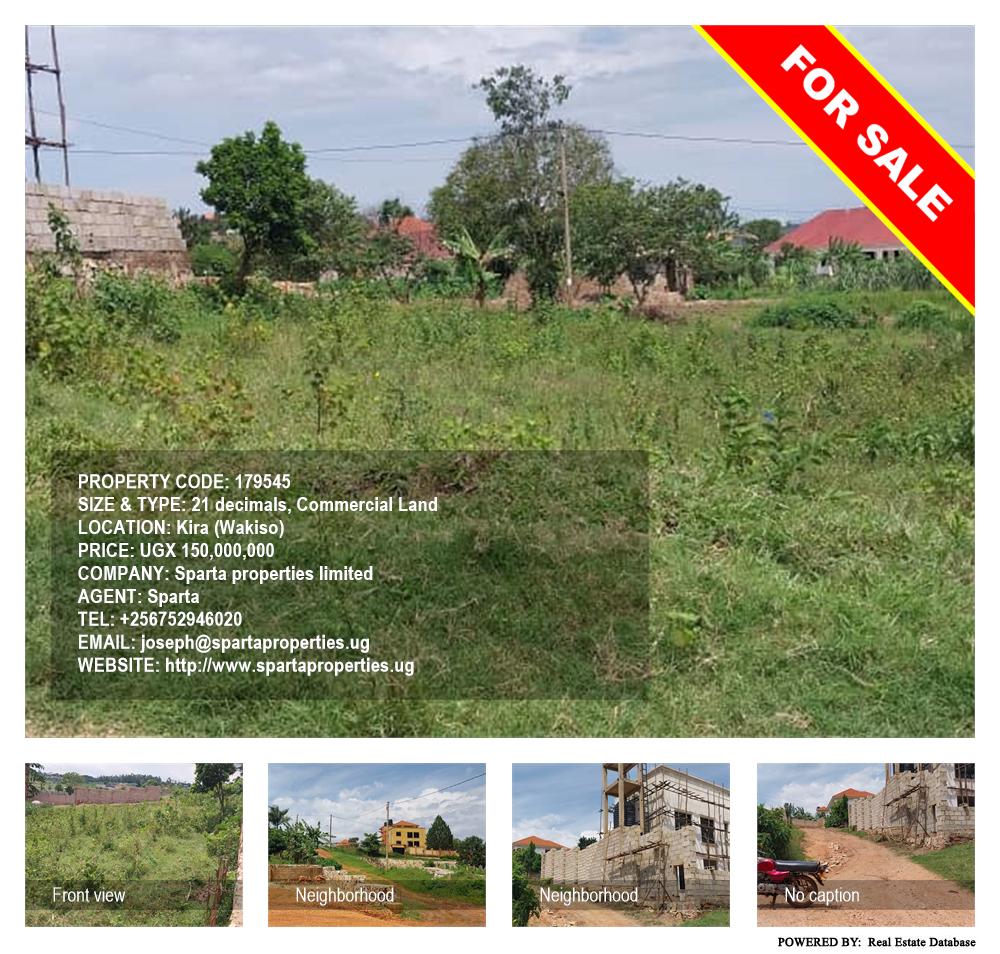 Commercial Land  for sale in Kira Wakiso Uganda, code: 179545