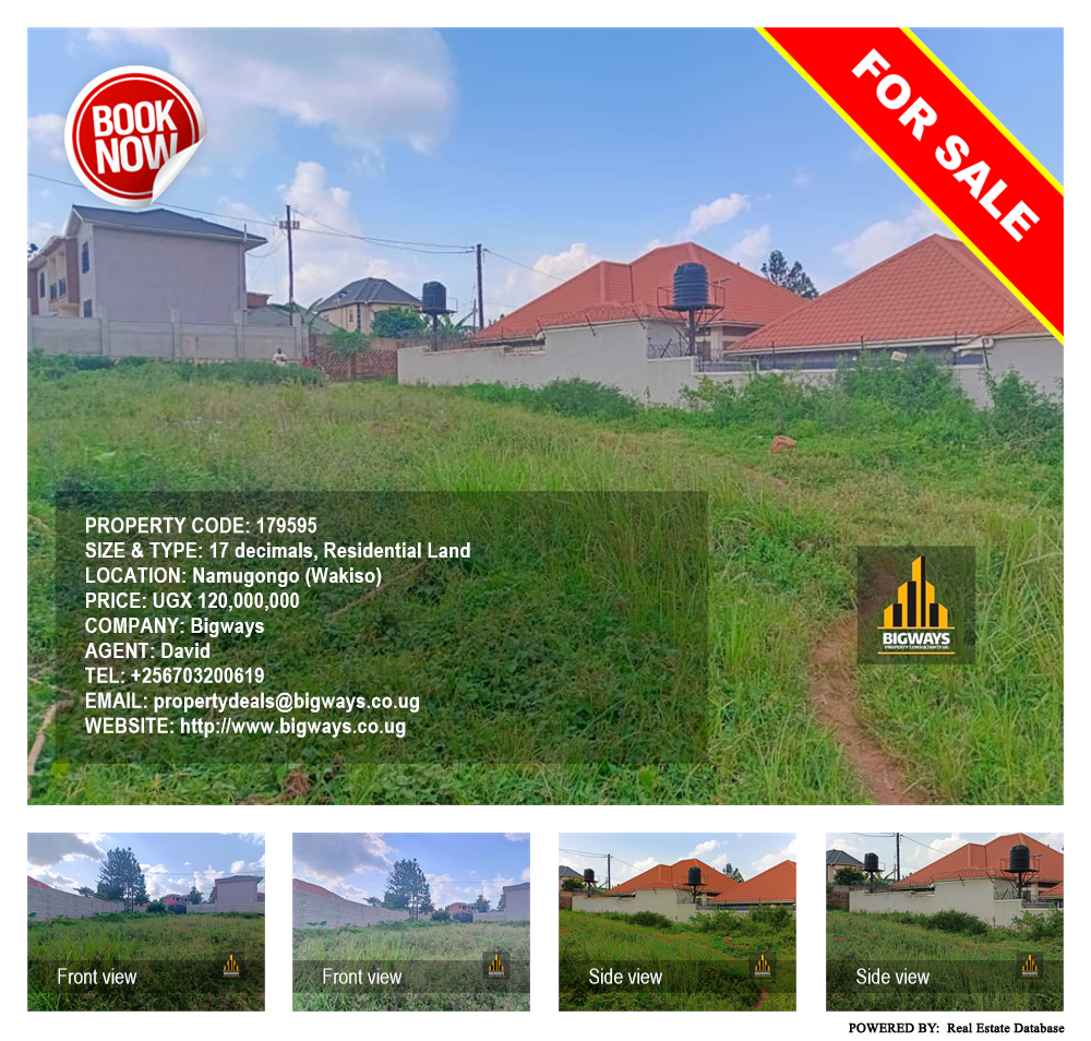 Residential Land  for sale in Namugongo Wakiso Uganda, code: 179595