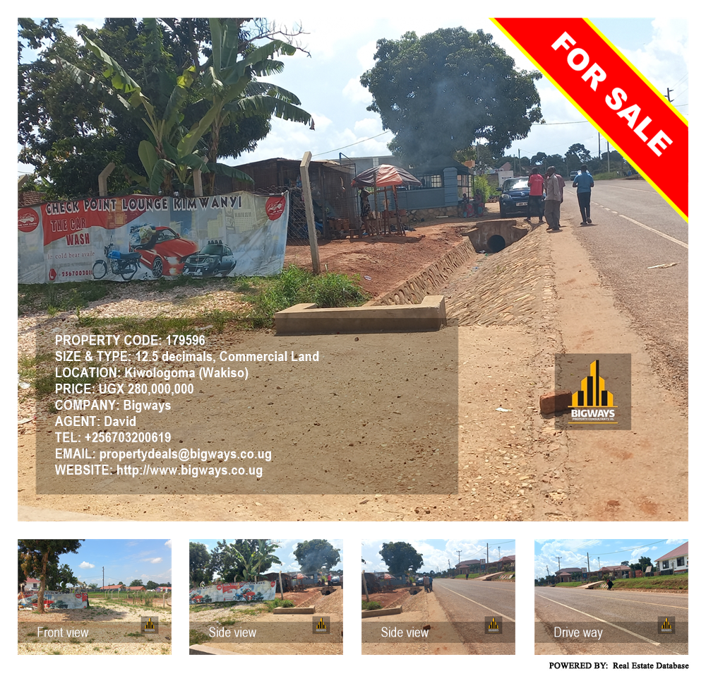 Commercial Land  for sale in Kiwologoma Wakiso Uganda, code: 179596