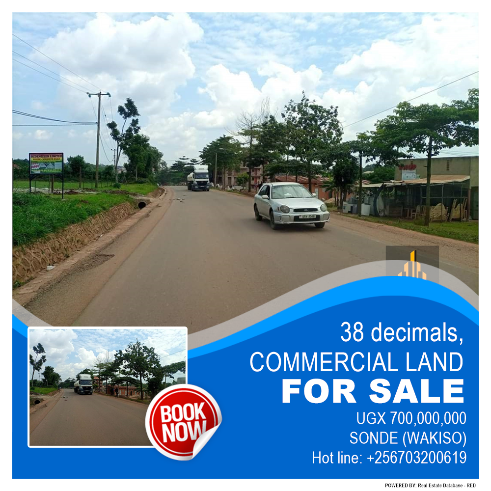 Commercial Land  for sale in Sonde Wakiso Uganda, code: 179623