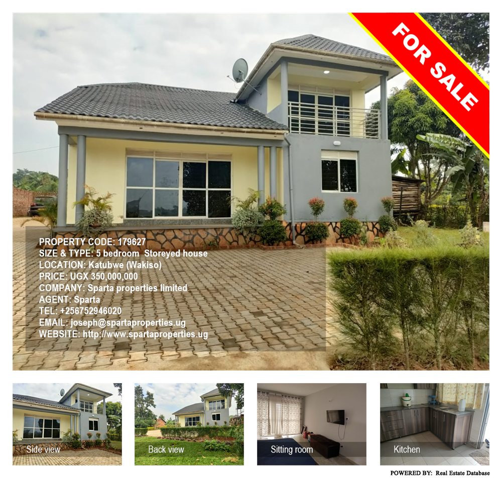 5 bedroom Storeyed house  for sale in Katubwe Wakiso Uganda, code: 179627