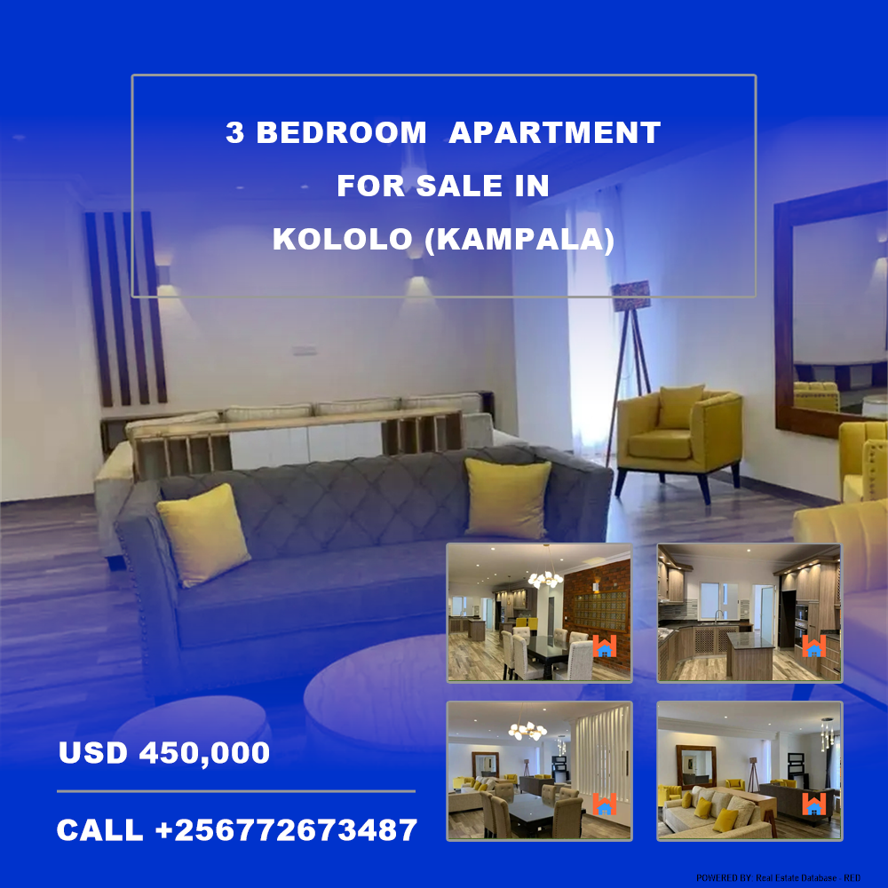 3 bedroom Apartment  for sale in Kololo Kampala Uganda, code: 179634