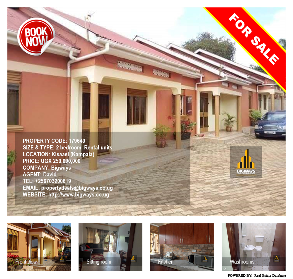 2 bedroom Rental units  for sale in Kisaasi Kampala Uganda, code: 179640