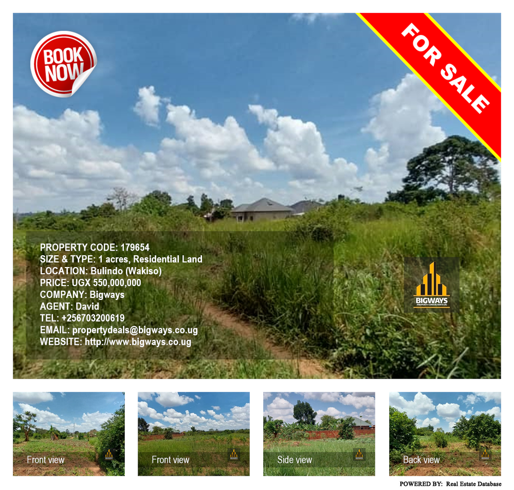 Residential Land  for sale in Bulindo Wakiso Uganda, code: 179654