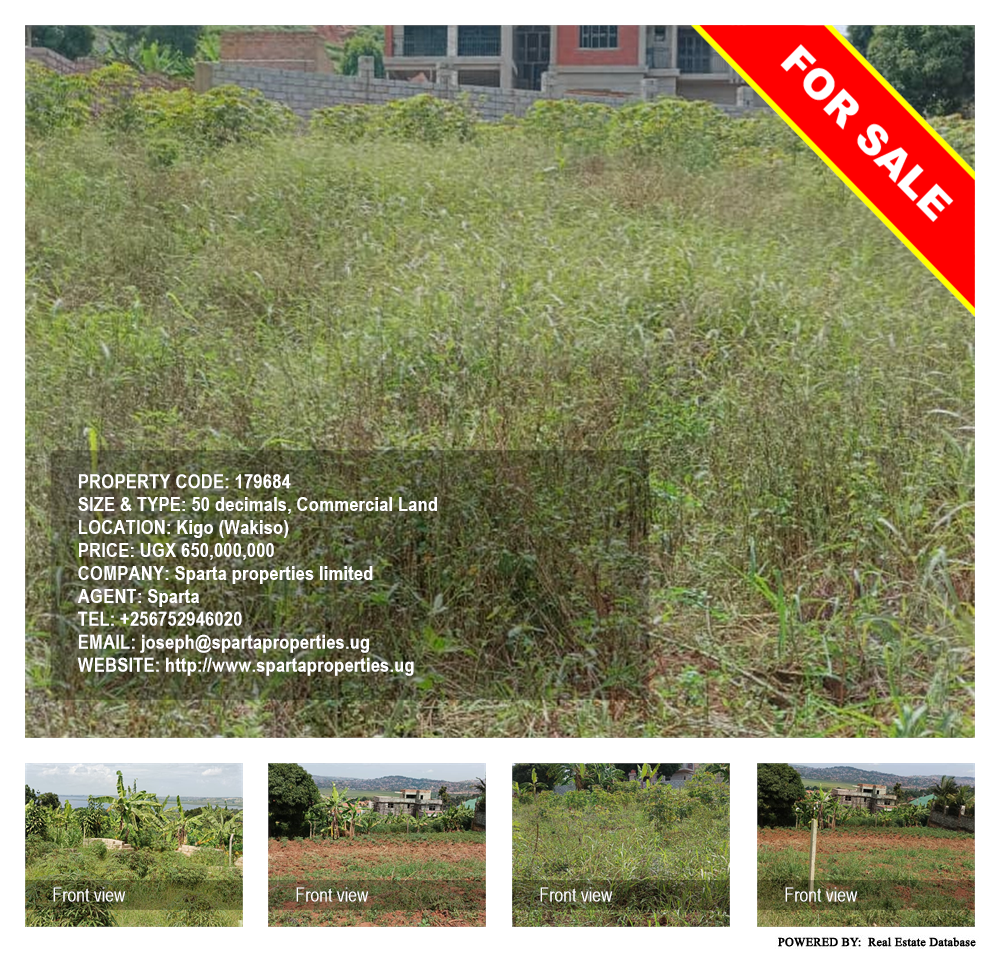 Commercial Land  for sale in Kigo Wakiso Uganda, code: 179684
