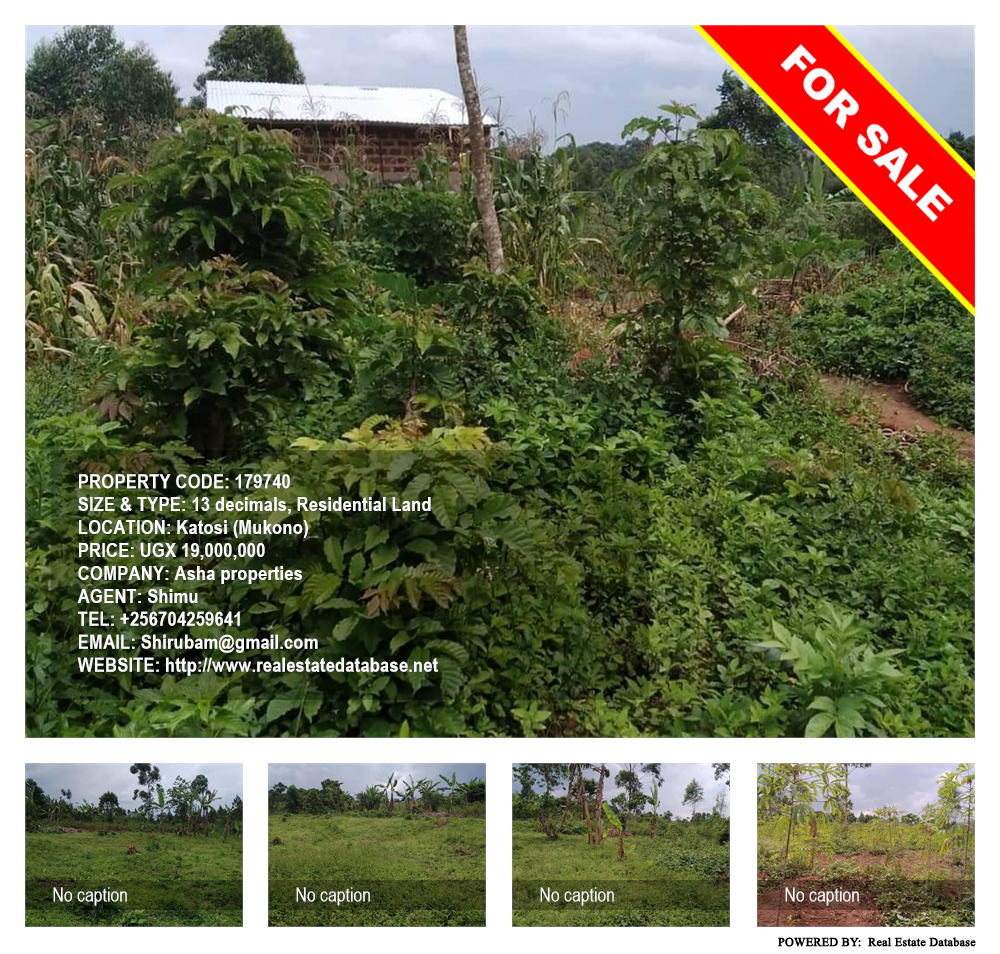 Residential Land  for sale in Katosi Mukono Uganda, code: 179740