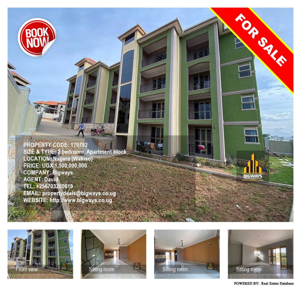 2 bedroom Apartment block  for sale in Najjera Wakiso Uganda, code: 179792
