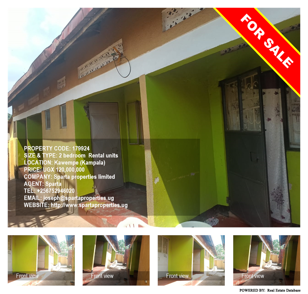 2 bedroom Rental units  for sale in Kawempe Kampala Uganda, code: 179924