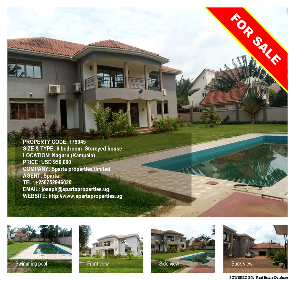 6 bedroom Storeyed house  for sale in Naguru Kampala Uganda, code: 179945