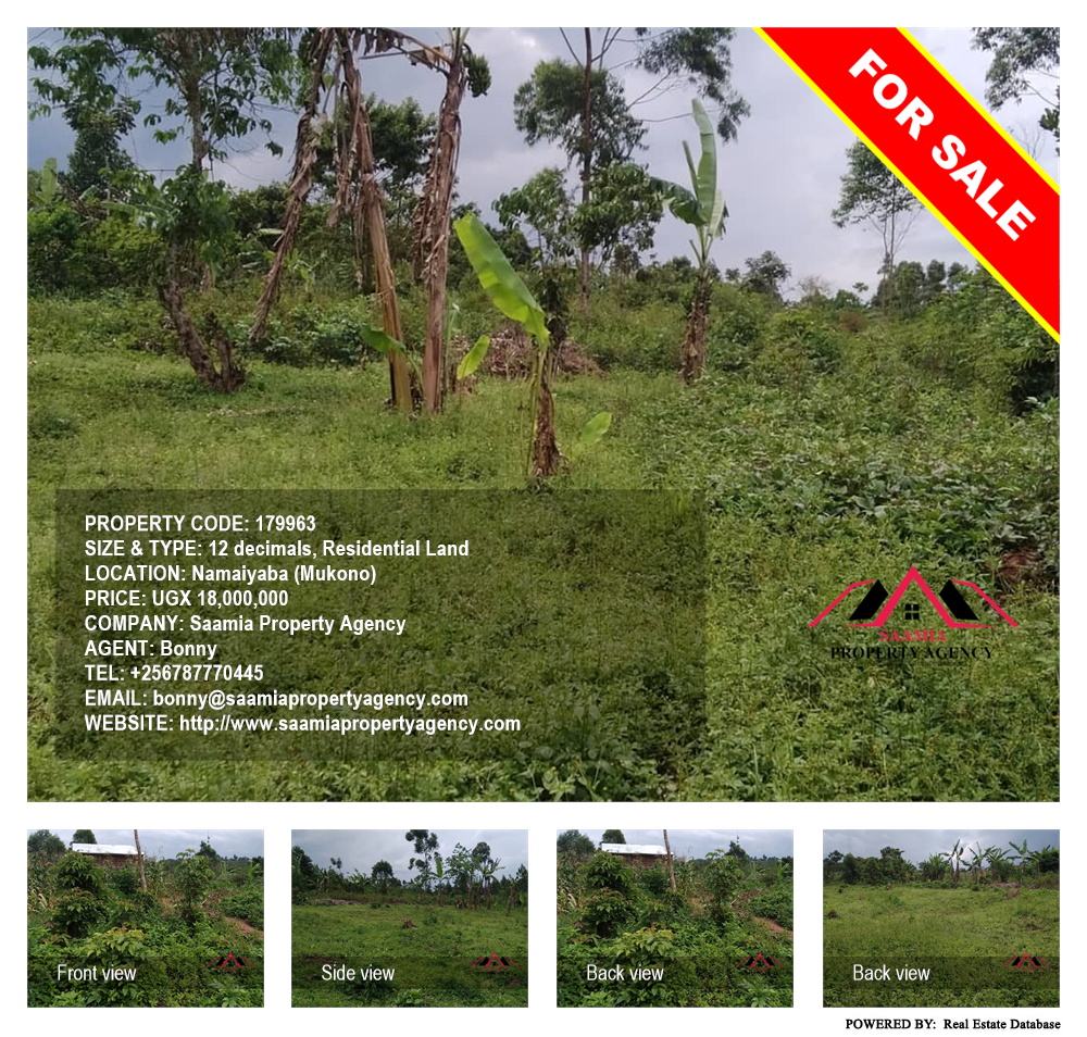 Residential Land  for sale in Namaiyaba Mukono Uganda, code: 179963