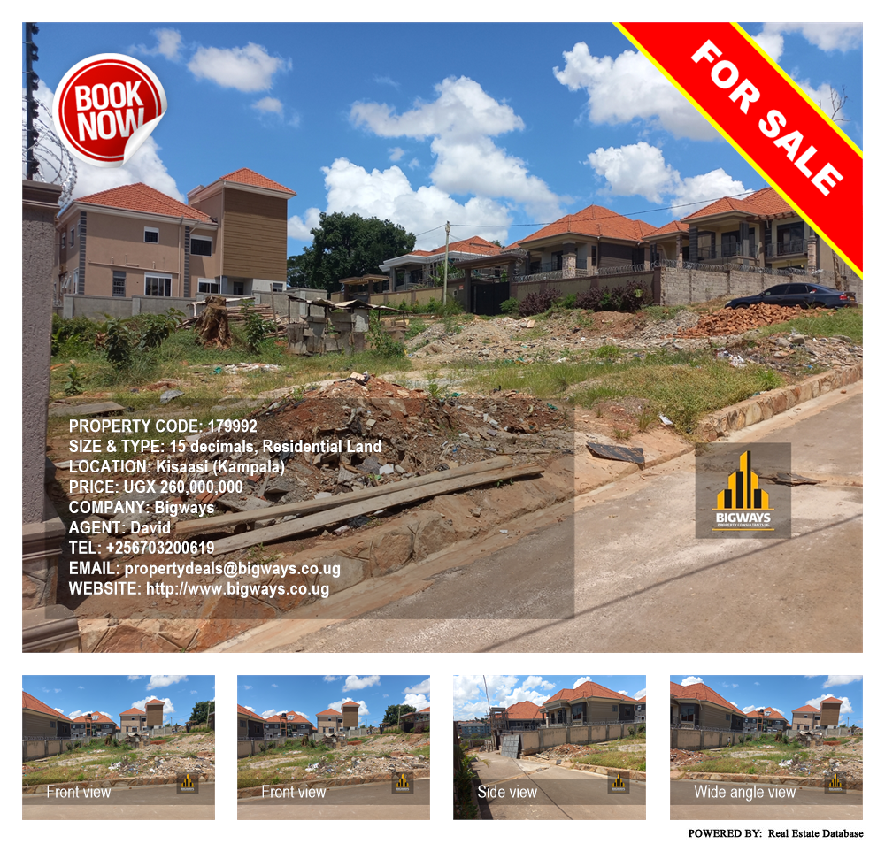 Residential Land  for sale in Kisaasi Kampala Uganda, code: 179992