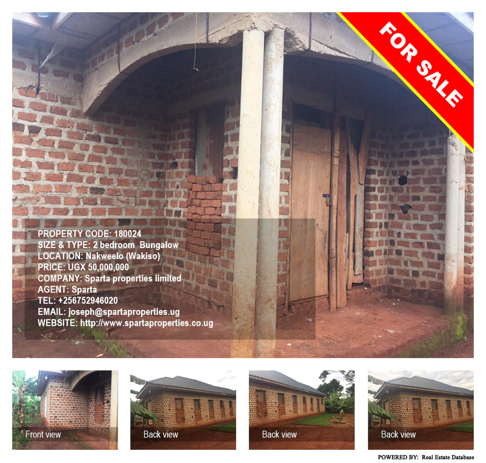 2 bedroom Bungalow  for sale in Nakweelo Wakiso Uganda, code: 180024