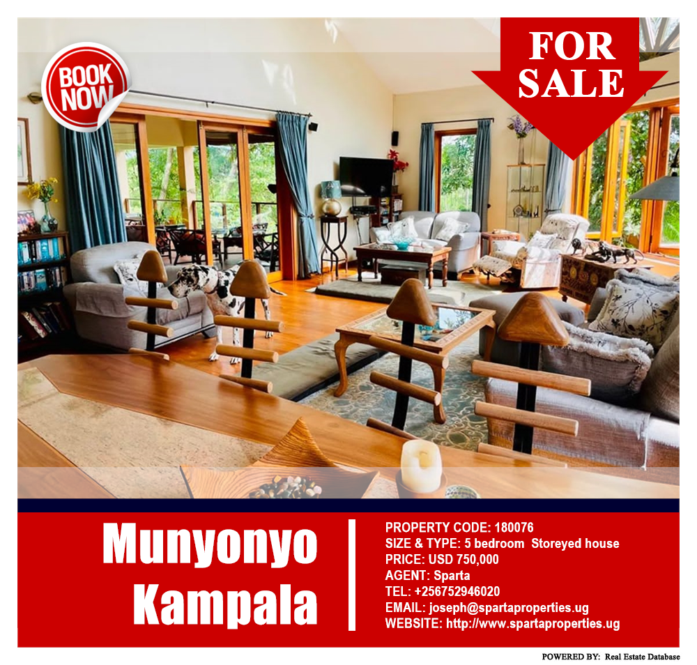5 bedroom Storeyed house  for sale in Munyonyo Kampala Uganda, code: 180076