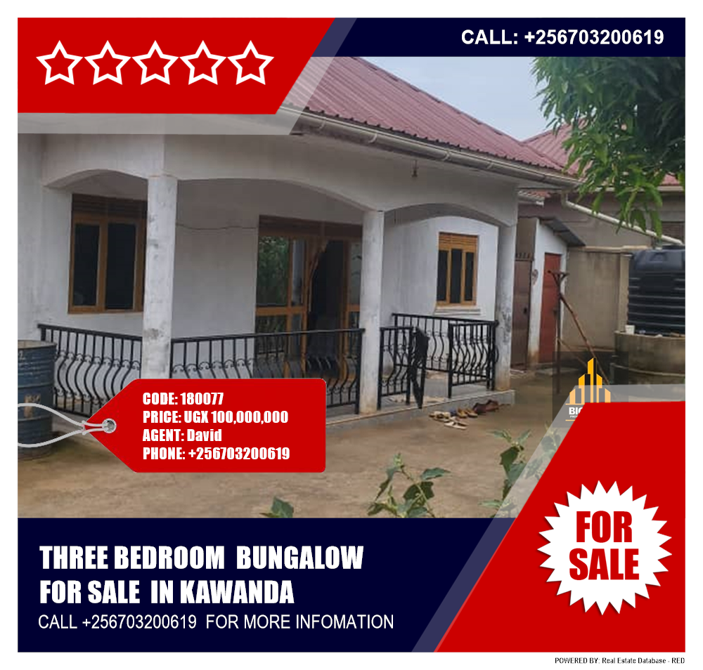 3 bedroom Bungalow  for sale in Kawanda Wakiso Uganda, code: 180077