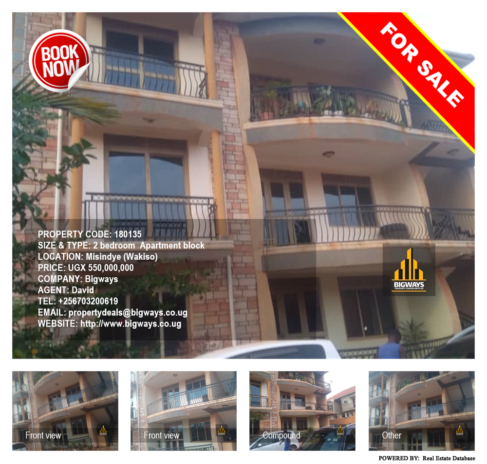 2 bedroom Apartment block  for sale in Misindye Wakiso Uganda, code: 180135