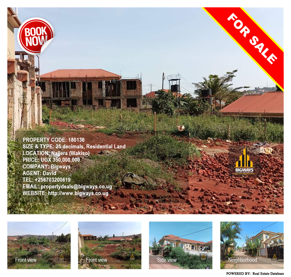 Residential Land  for sale in Najjera Wakiso Uganda, code: 180136