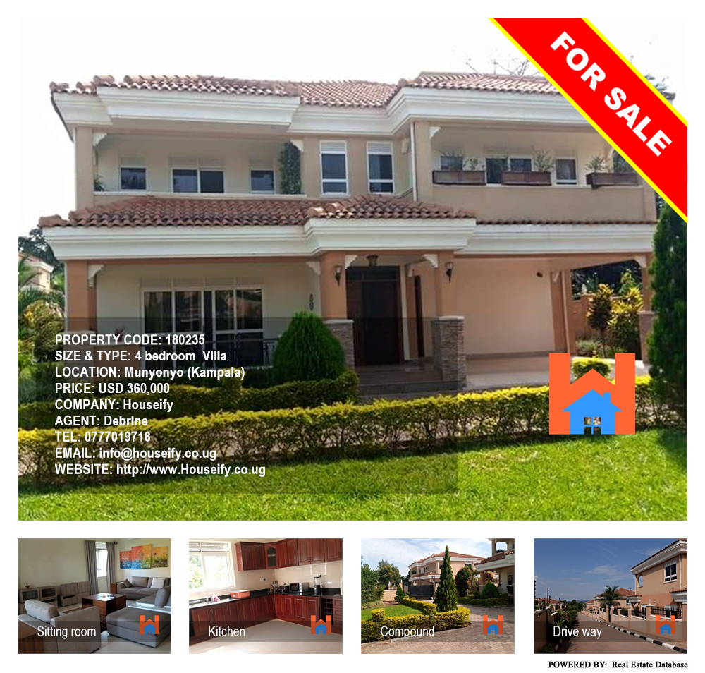 4 bedroom Villa  for sale in Munyonyo Kampala Uganda, code: 180235