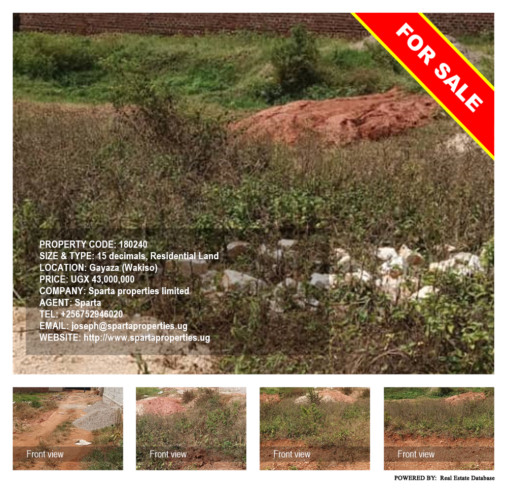 Residential Land  for sale in Gayaza Wakiso Uganda, code: 180240