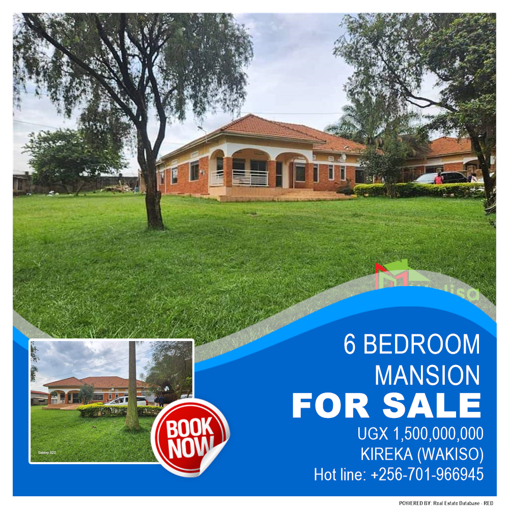 6 bedroom Mansion  for sale in Kireka Wakiso Uganda, code: 180245
